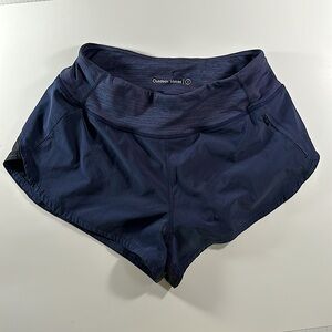 Outdoor Voices Hudson 2.5” Running Shorts Blue and Black Size S